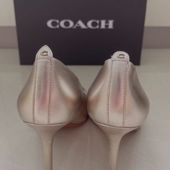 Coach Waverly Pump Soft gold Size 8.5 - Picture 4 of 6